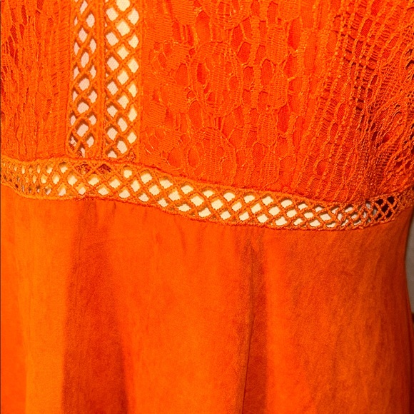 SHEIN Vibrant Orange Long Sleeve Dress - Picture 5 of 16